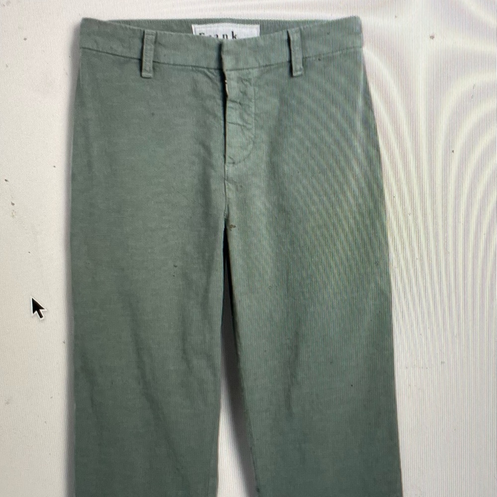 Frank & Eileen kinsale flax linen cropped pants raw hem